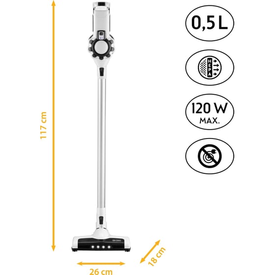 FIRST AUSTRIA FA-5541-4-GR 22.2 V Λευκό Σκούπα Stick image 5