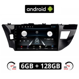 Ηχοσύστημα με Οθόνη Αφής 10'' Android GPS Wi-Fi Bluetooth 6GB/128GB για Toyota Corolla (2013 - 2016) - Μαύρο
