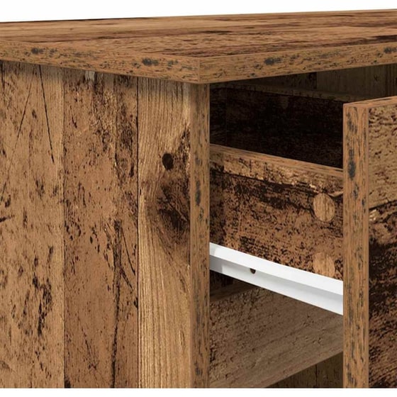 Γραφείο VidaXL από Επεξεργασμένο Ξύλο 140x49x76 cm - Παλιό Ξύλο image 7