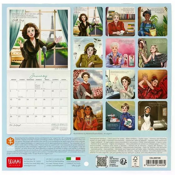Ημερολόγιο Τοίχου Legami 2026 Inspiring Women 18X18C image 1