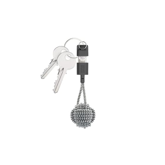Καλώδιο δεδομένων Native Union Μπρελόκ Usb to Lightning 0.15m - Ζεβρέ image 0