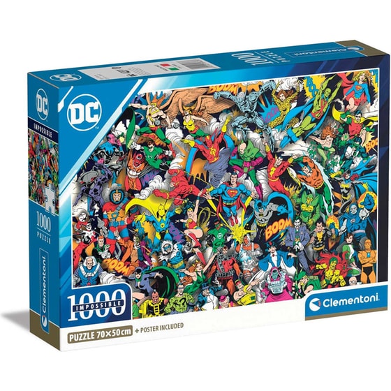 Παζλ Clementoni Impossible DC Comics Justice League - Compact Box (1000 Κομμάτια) image 0