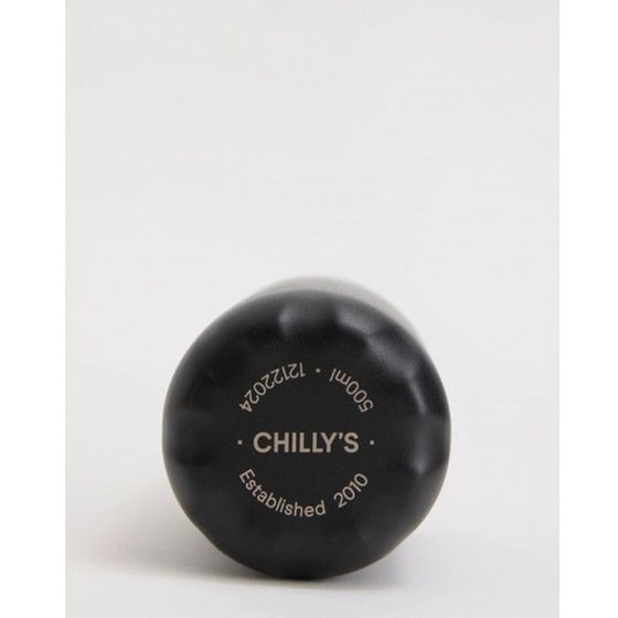Μπουκάλι Θερμός Chilly's Black Pebble 500ml image 1