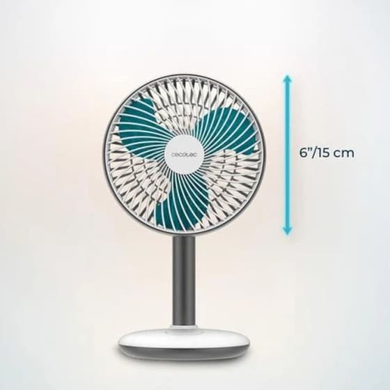 CECOTEC CEC-08198 16 cm Επαναφορτιζόμενος Ανεμιστήρας Επιτραπέζιος image 3