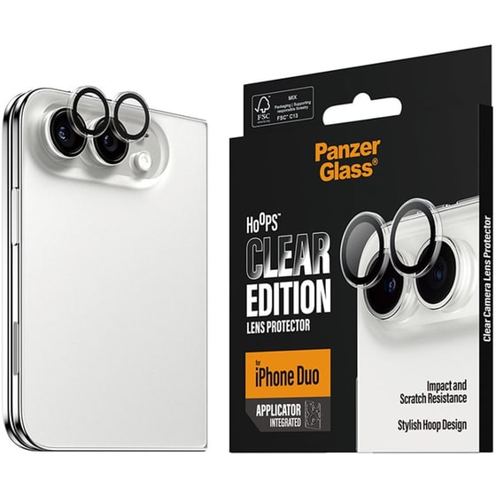 Προστατευτικό καμερών Apple iPhone Duo - PanzerGlass Hoops Camera Lens Protector - Transparent image 4