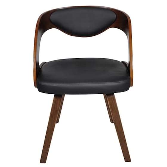 Καρέκλες Τραπεζαρίας Vidaxl από Συνθετικό Δέρμα 2 Τμχ - Καφέ/Μαύρο image 3