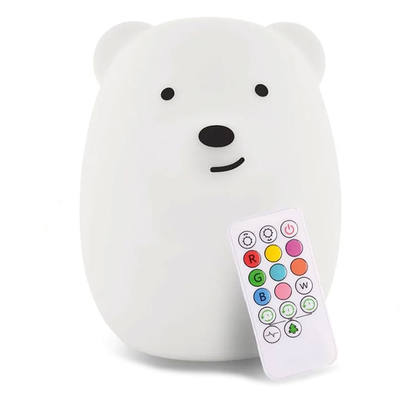 ANGO Παιδικό Φωτάκι Νυκτός Led Ango Bear ANG-210 - Λευκό