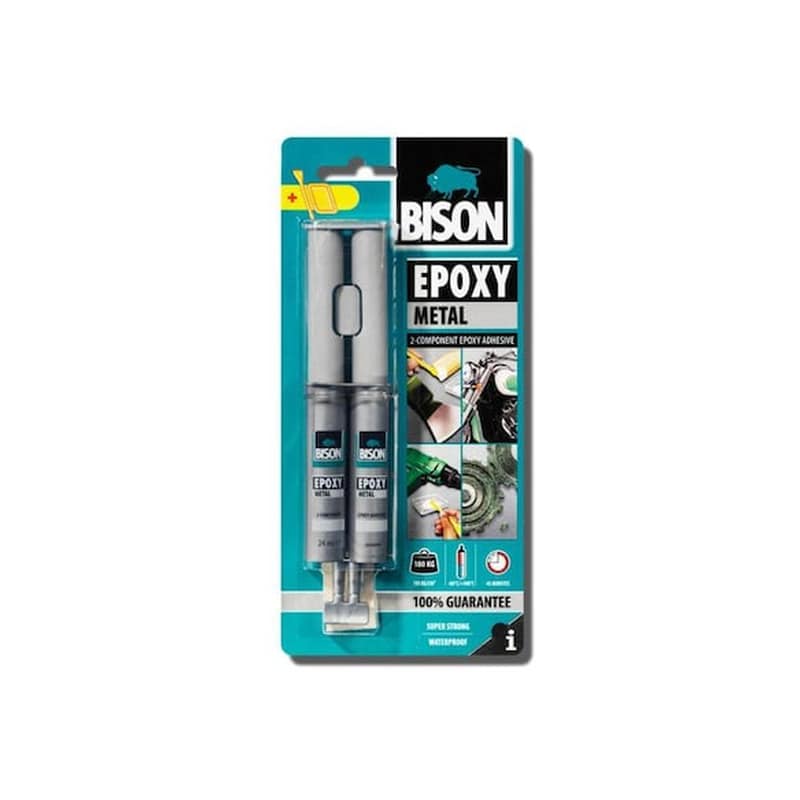 BISON Bison Epoxy Metal Εποξική Κόλλα - Στόκος Μετάλλου 24ml Gb126305443