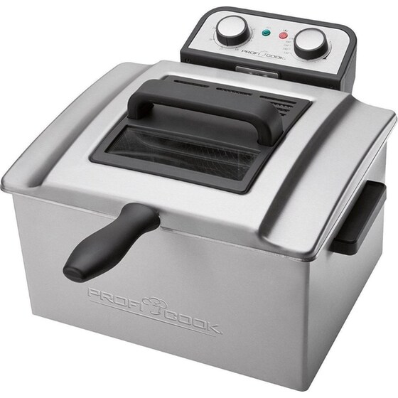 PROFI COOK PC-FR 1038 3000 W 5 L Ασημί Φριτέζα Λαδιού image 0