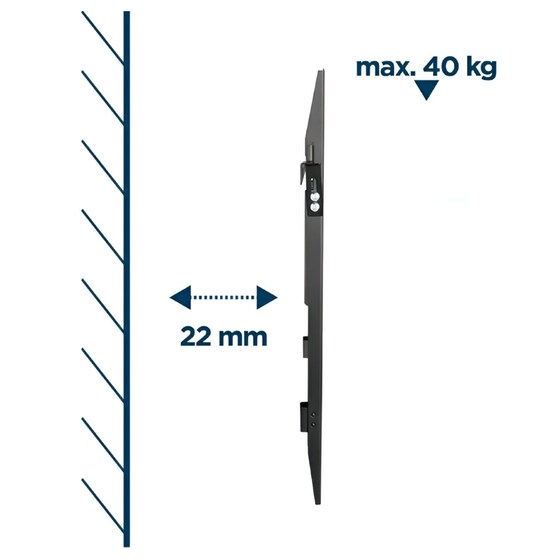 Βάση Τηλεόρασης Gembird Wall Fixed 37 -70 image 1