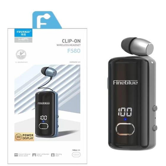 Ακουστικό Bluetooth Fineblue F580 - Μαύρο image 1