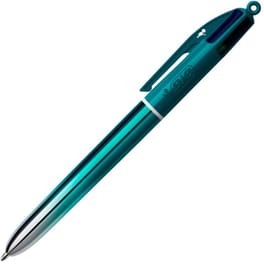 Στυλό Διαρκείας Bic 4 Χρωμάτων Smooth Grad Teal 1.0mm