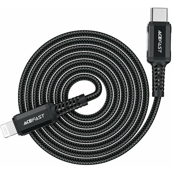 Καλώδιο Σύνδεσης Acefast C4-01 Usb-c Σε Lightning Braided 3.0a 30w Apple Certified Mfi 1.8m. Μαύρο image 5