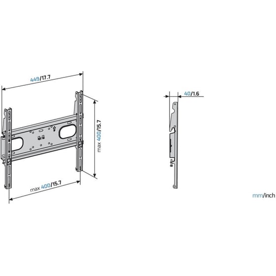 Βάση Τηλεοράσης Επιτοίχια Meliconi 400 F CG 32'' - 88'' έως 35 kg image 3