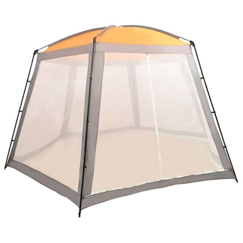 Vidaxl Σκίαστρο Πισίνας Γκρι 500 X 433 X 250 Εκ. Υφασμάτινο