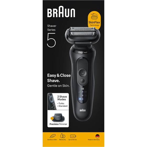 BRAUN 52-N1200S Series 5 Ξυριστική Μηχανή Επαναφορτιζόμενη Μαύρο image 5