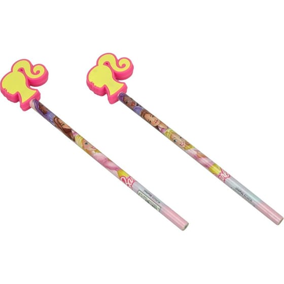 Μολύβι Gim με Γόμα HB Φιγούρα Barbie Paints (1 Τεμάχιο) image 0