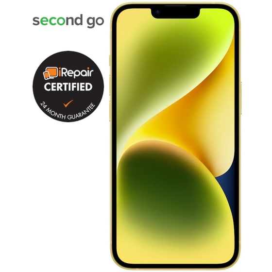 Μεταχειρισμένο iPhone 14 128GB Yellow second go Certified by iRepair image 1