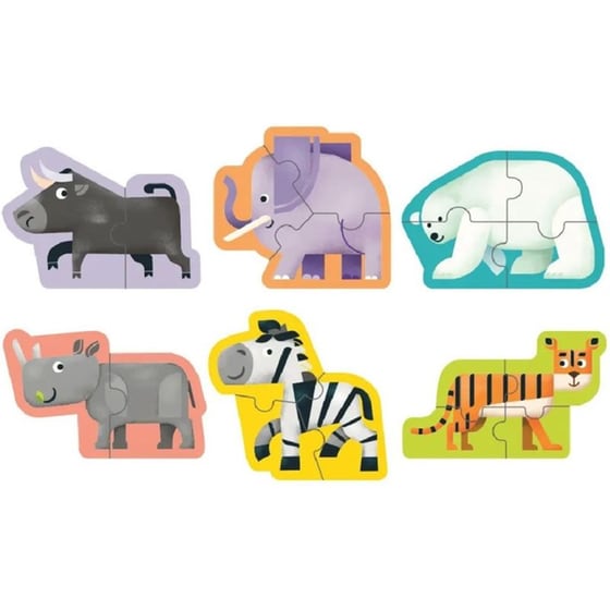 Παιδικό Παζλ Oddy At Sea Άγρια Ζώα (2/3/4 Κομμάτια) image 1