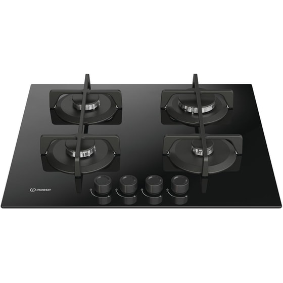 INDESIT ING 61T/BK 59 cm Μαύρο Εστία Αερίου Αυτόνομη image 1