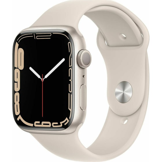 Apple Watch Series 7 45mm Aluminum - Starlight Sport image 1