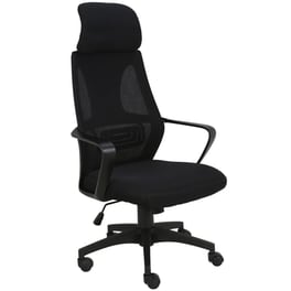 Καρέκλα Διευθυντική Woodwell Bf2950 από Mesh - Μαύρη