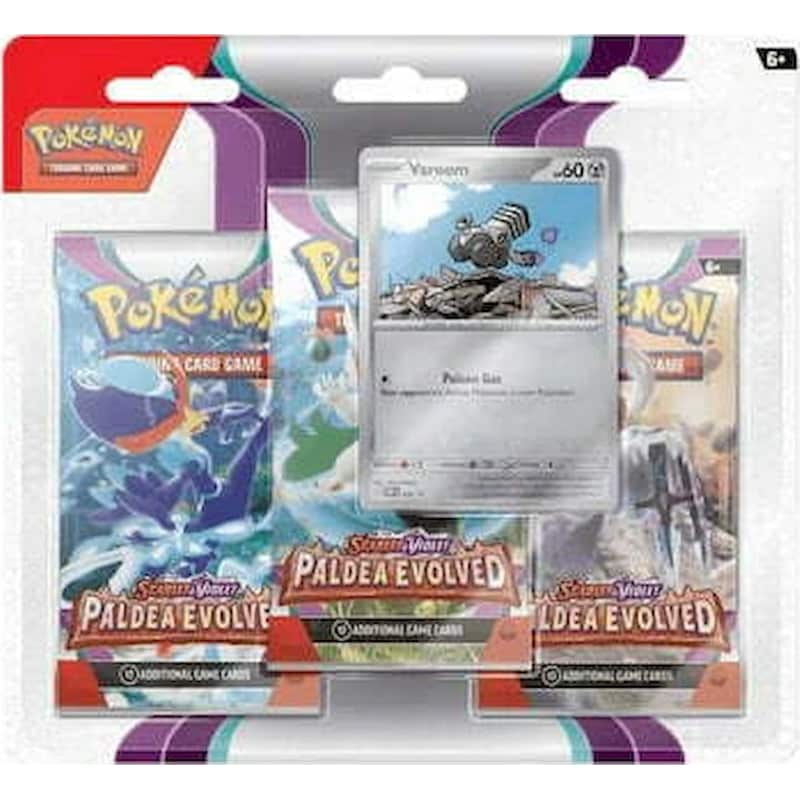 POKEMON USA Pokémon TCG: Scarlet Violet - Paldea Evolved 3-Booster Blister Varoom (Pokemon USA)