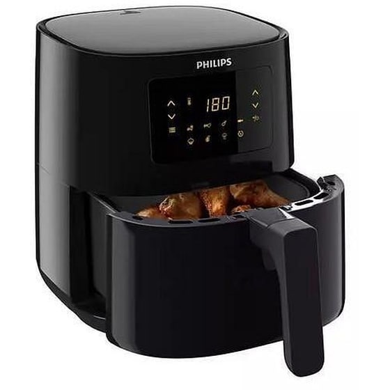 PHILIPS HD9252/90 1400 W με Αποσπώμενο Κάδο 4.1 L Μαύρη Φριτέζα Αέρος image 2