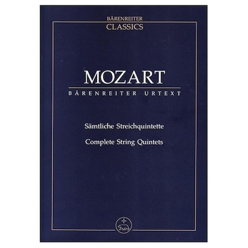 BARENREITER Βιβλίο Για Σύνολα Barenreiter Mozart - Complete String Quintets [pocket Score]