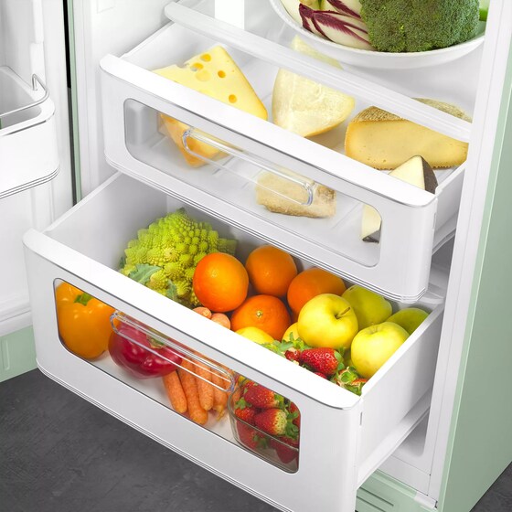 SMEG FAB30LPG6 294 Lt Πράσινο Δίπορτο Ψυγείο image 5