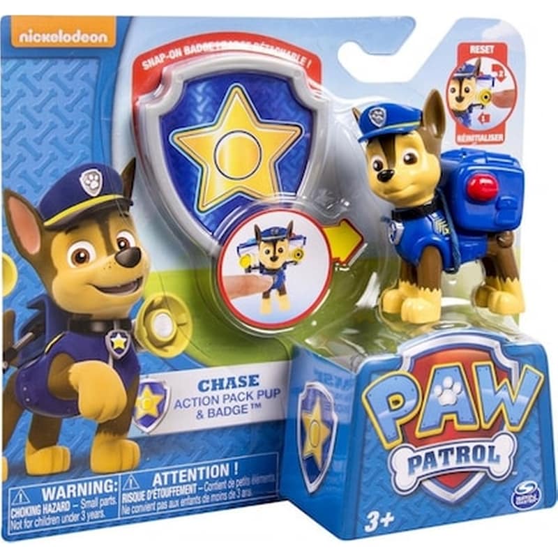 Spin Master Paw Patrol: Action Pack Pup – Chase (20126393)