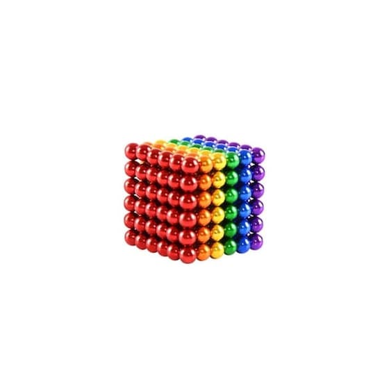 Μπίλιες μικρά σφαιρίδια 3mm 216 τεμαχίων σε Multicolor χρώμα, Anti-stress Magnetic Balls image 1