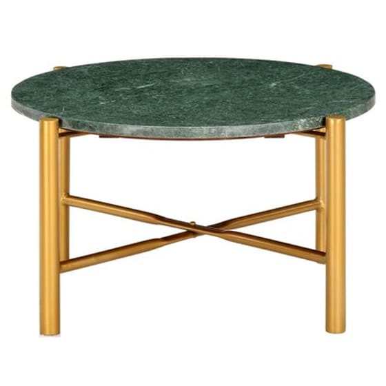 Τραπεζάκι Σαλονιού VidaXL από Πέτρα με Μαρμάρινη Υφή 60x60x35cm - Πράσινο image 2