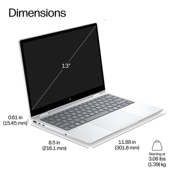 HP EliteBook 8 Flip G2i 13.3" WUXGA IPS (Intel Core Ultra 5-335/24 GB/512GB SSD/Intel Graphics/Win11Pro) Laptop image 11
