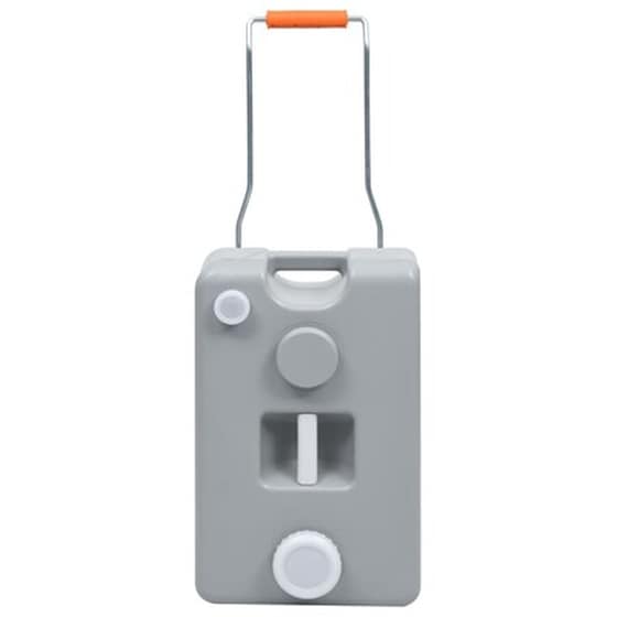 Vidaxl Δεξαμενή Νερού Κάμπινγκ Με Ρόδες Γκρι 25 Λίτρα image 2