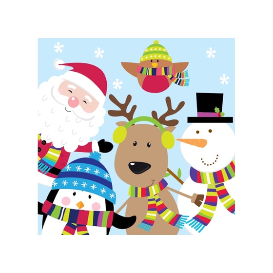 Χριστουγεννιάτικη Κάρτα Happy Cards Πιγκουίνος και Τάρανδος image 0