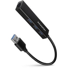 Axagon HMA-GL3A USB Hub 4 σε 1 USB-A - Μαύρο