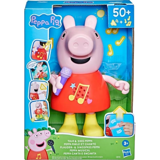 Hasbro Κούκλα Peppa Pig που Μιλάει και Τραγουδάει (G0518) image 0