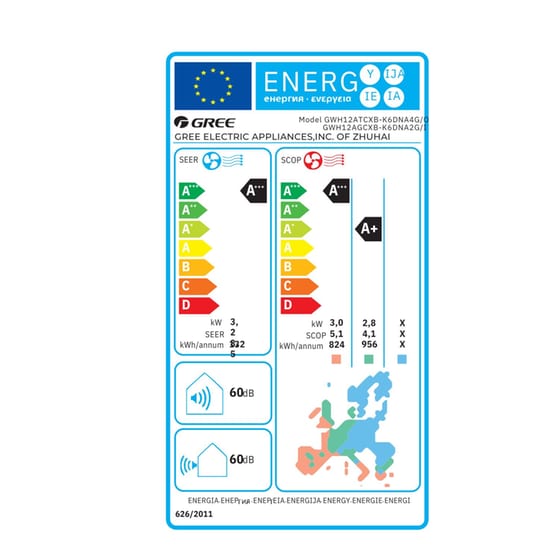 GREE Aura GRC-121QI/KAR3-N6 12.000 BTU A+++/A+++ με Ιονιστή & Wi-Fi Κλιματιστικό Inverter image 5