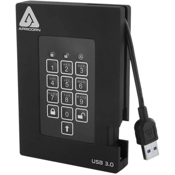 Εξωτερικός Σκληρός Δίσκος HDD Apricorn Aegis Fortress 1TB 2.5" USB 3.0 image 0