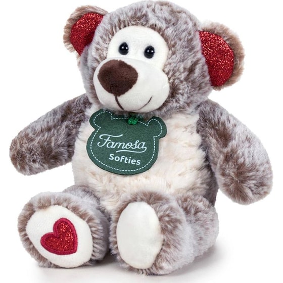 Λούτρινο Χριστουγεννιάτικο Αρκουδάκι Softies Happy Christmas σε Γιορτινό Κουτί (20cm) image 4