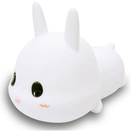 Allocacoc Meng Rabbit Night Lamp Κουνελάκι Φωτιστικό Νυκτός Από Μαλακή Σιλικόνη Με Χρονοδιακόπτη