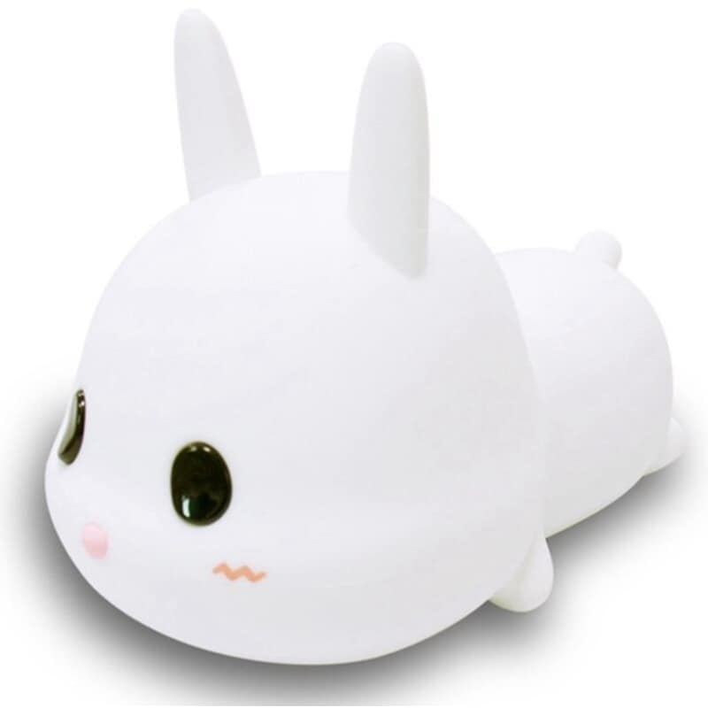 ALLOCACOC Allocacoc Meng Rabbit Night Lamp Κουνελάκι Φωτιστικό Νυκτός Από Μαλακή Σιλικόνη Με Χρονοδιακόπτη