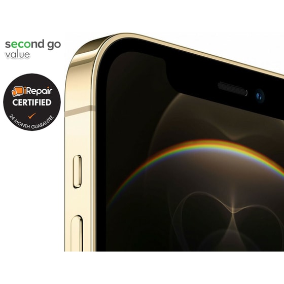 Μεταχειρισμένο Apple iPhone 12 Pro Max 256GB Gold second go value Certified by iRepair image 3