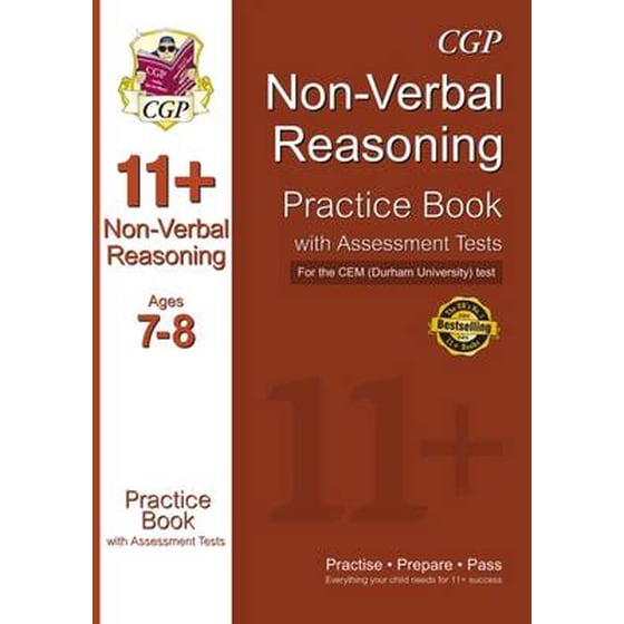 11+ Non-Verbal Reasoning Practice Book with Assessment Tests (Ages 7-8) for the CEM Test image 0