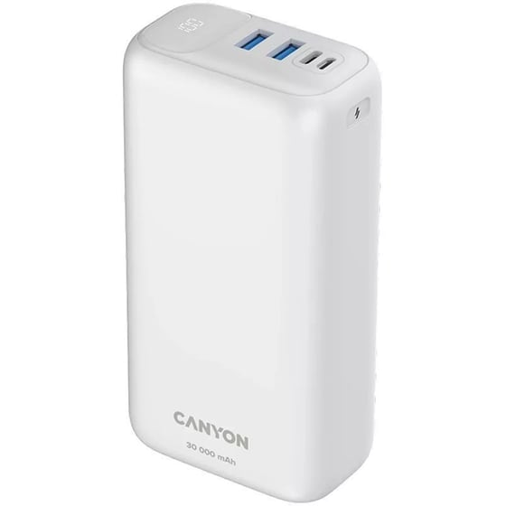 Powerbank Canyon 30.000 mAh - Λευκό image 1