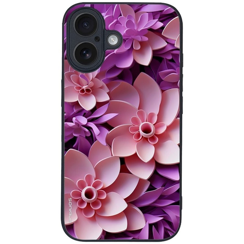 Θήκη Apple iPhone 16 - Sonique 3D Flower Series - Ροζ