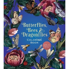 Butterflies, Bees & Dragonflies Coloring Book