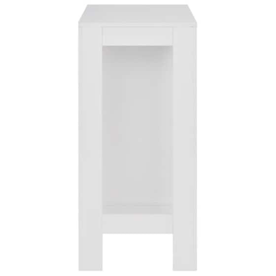Τραπέζι Vidaxl Μπαρ Με Ράφια 110x50x103 cm - Λευκό image 4