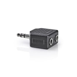 Nedis Cagp22945bk Stereo Audio Adapter 3.5 Mm Male - 2x 3.5 Mm Female 10 Pieces 233-0562